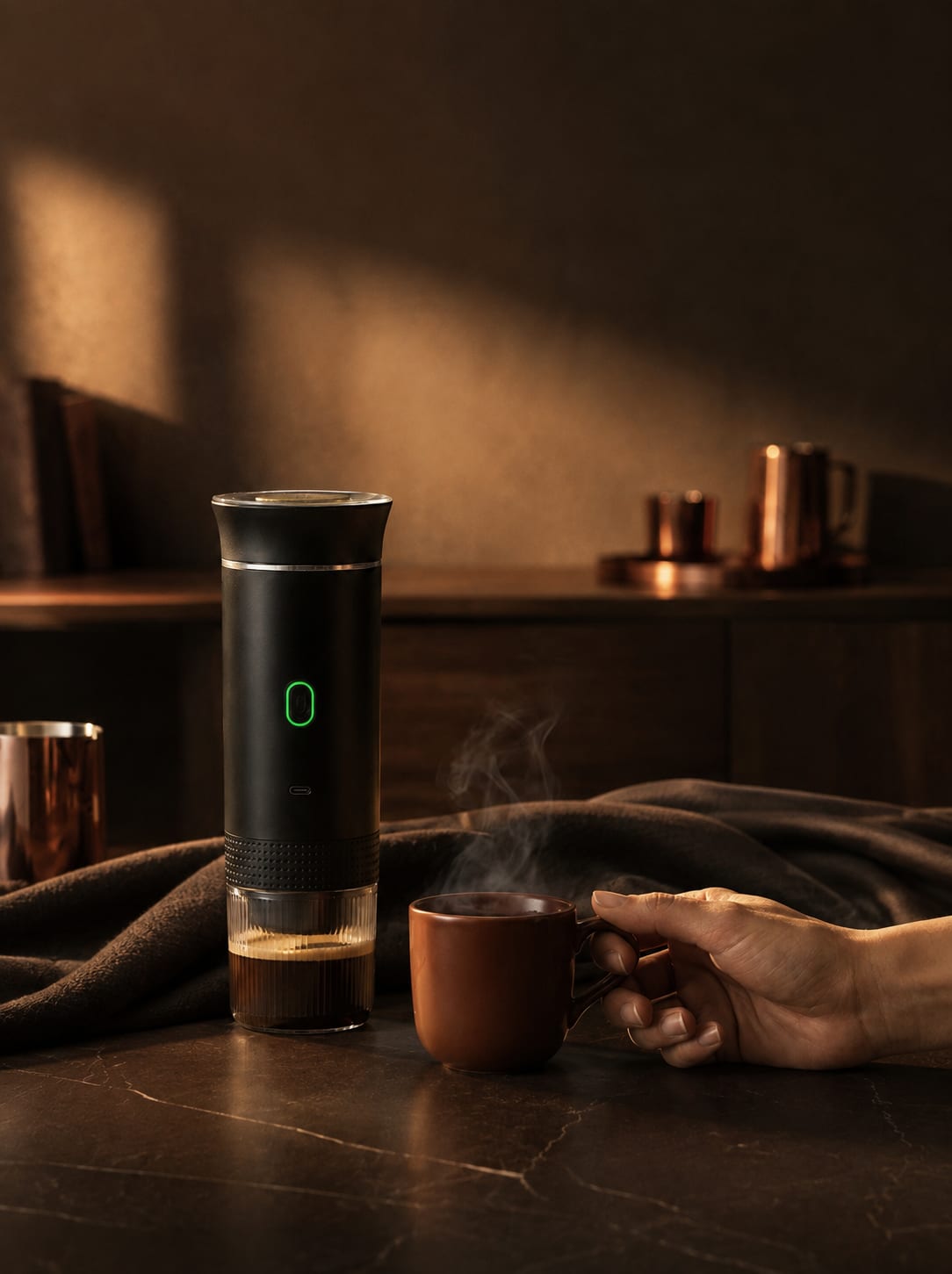 Le même café que chez vous, préparé avec L'Allongé